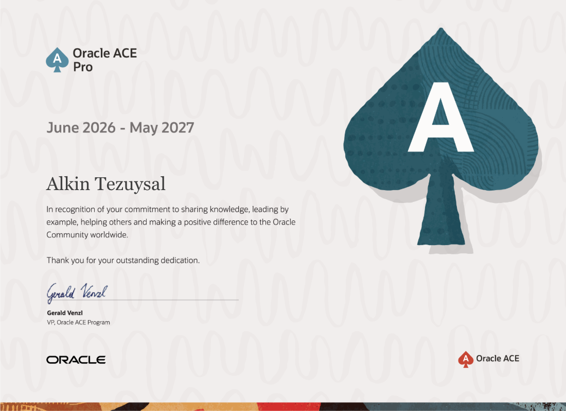 Oracle ACE Pro badge